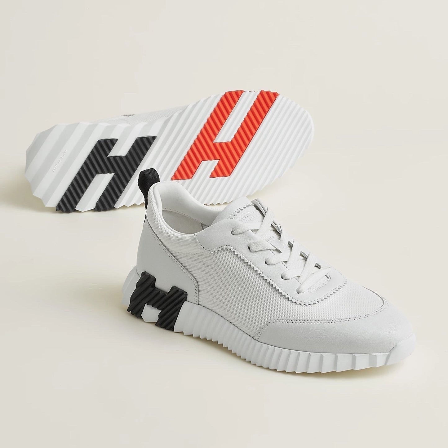 Sneakers Bouncing Blanc/Orange