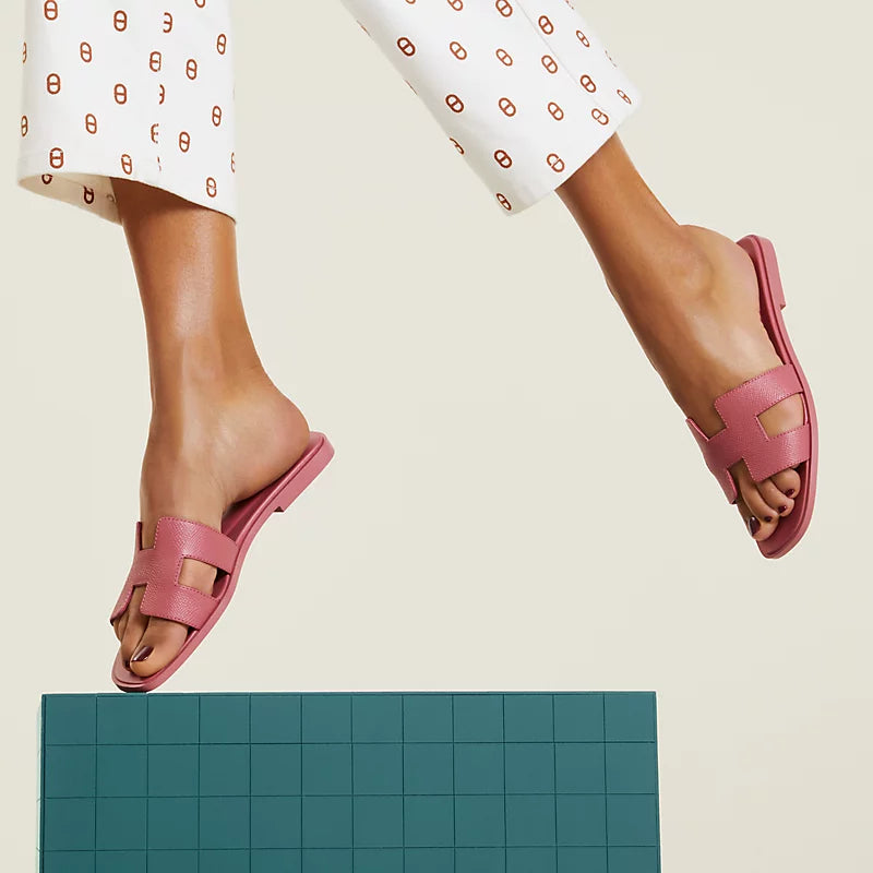 Claquettes Rose de Venise