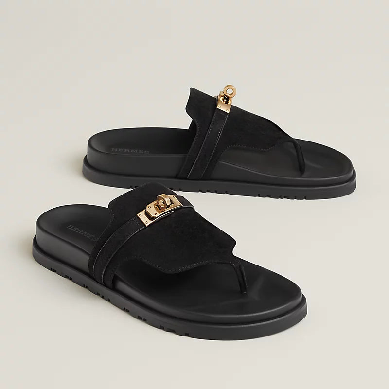 Sandales Empire - Noir Porcelaine