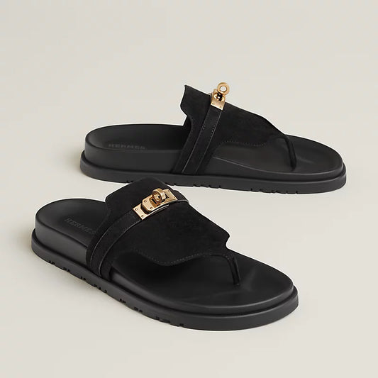 Sandales Empire - Noir Porcelaine