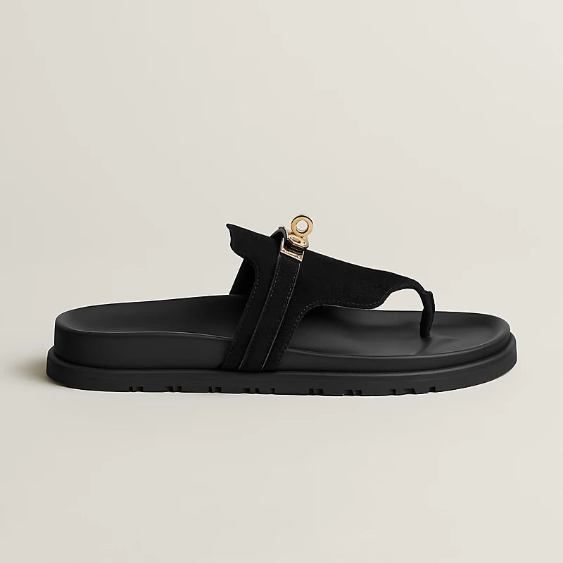 Sandales Empire - Noir Porcelaine